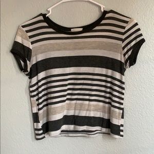 Wet Seal striped Crop Top
